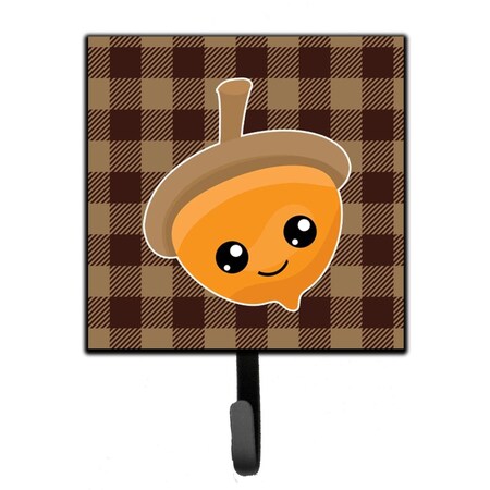 Carolines Treasures Fall Acorn on Gingham Leash or Key Holder BB7111SH4